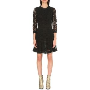 Maje Blace Floral Lace Crochet Renita Dress